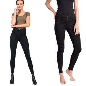 Abercrombie Fitch Simone High Rise Jean Legging Skinny Stretch Black Size 4 27